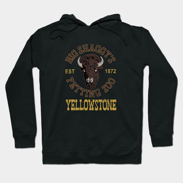 Yellowstone Bison Petting Zoo Hoodie by Cashmoney69